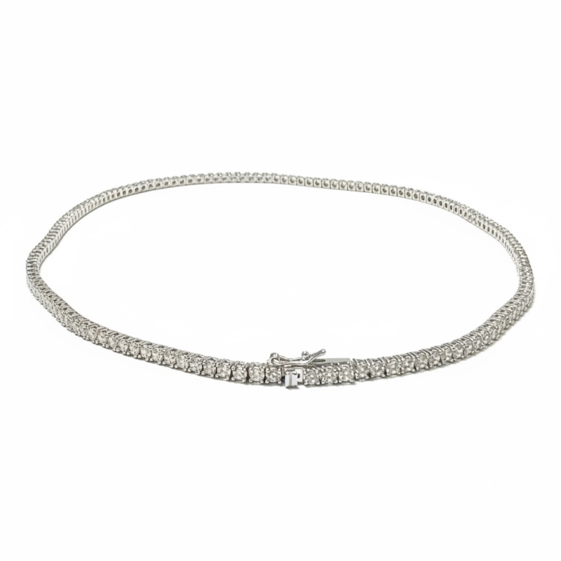 Collana tennis 3 mm lunga 45 cm