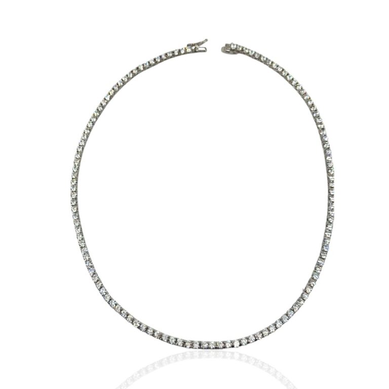 Conna tennis in moissanite da 2 mm 45 cm