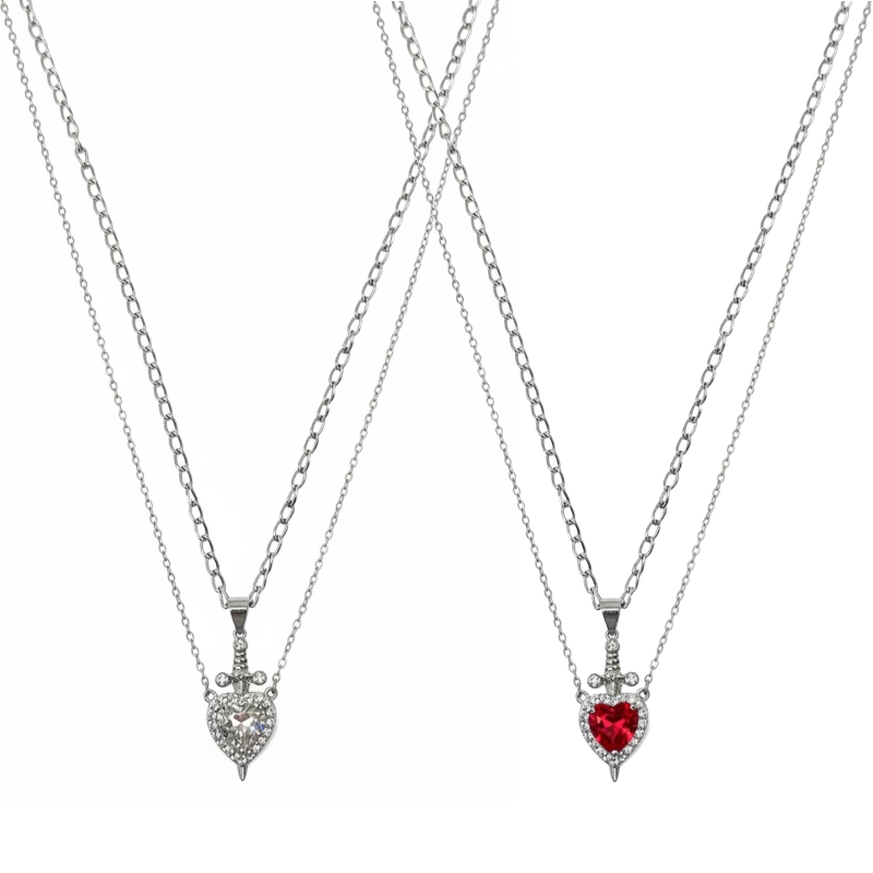 Collana cuore trafitto