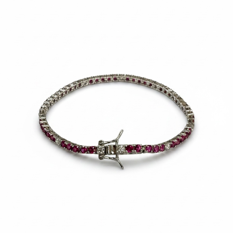 Bracciale tennis 5 + 1 2,5 mm 18 cm