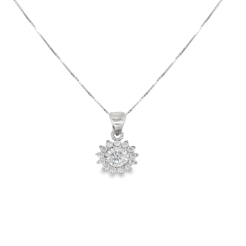 Collana in Moissanite 5 mm