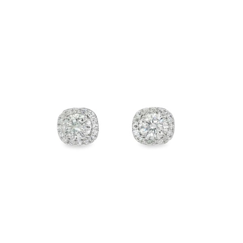 Orecchini quadrati con moissanite