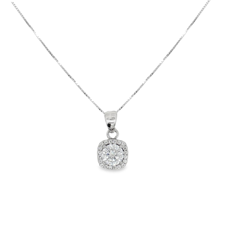 Collana con moissante da 5 mm