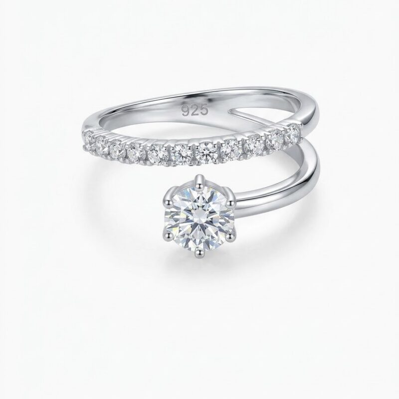 Anello Eternity Solitaire M